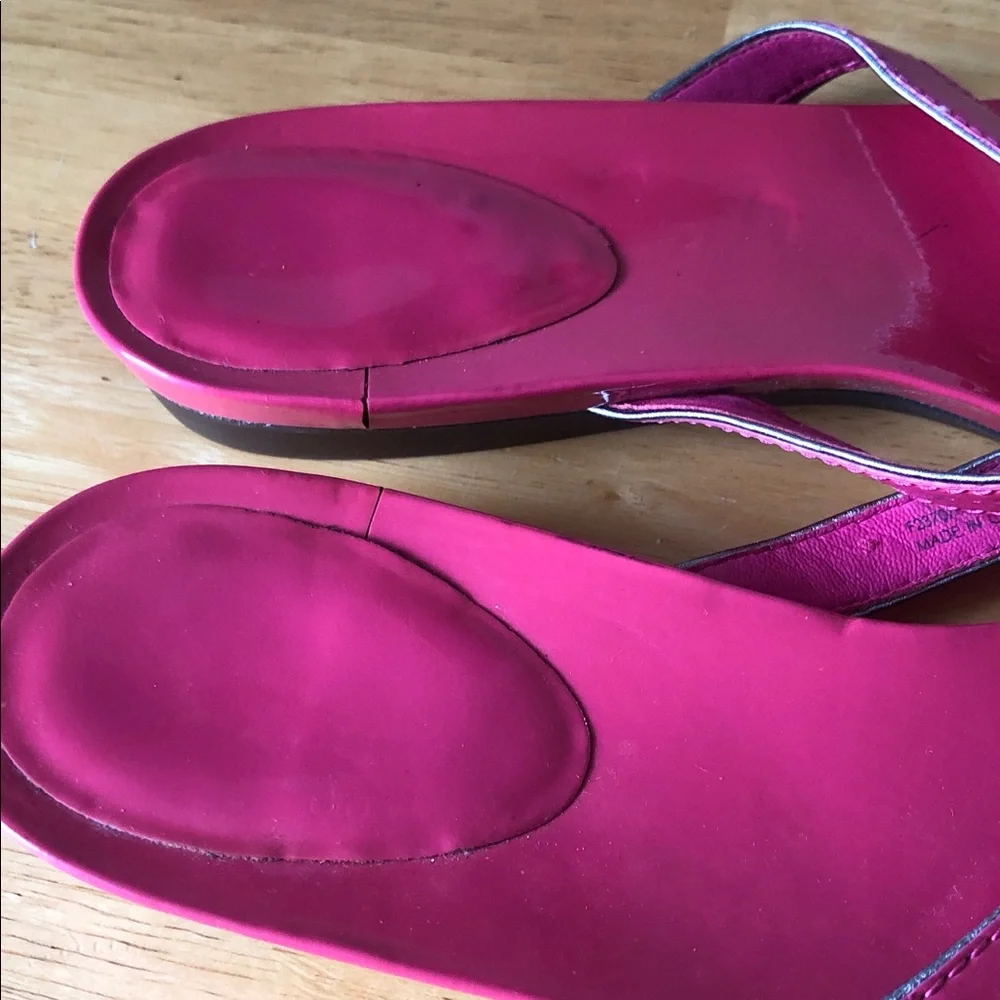 Coach poppy rare spring Vibrant Sophie Pink Heart Sandals - Picture 6 of 11